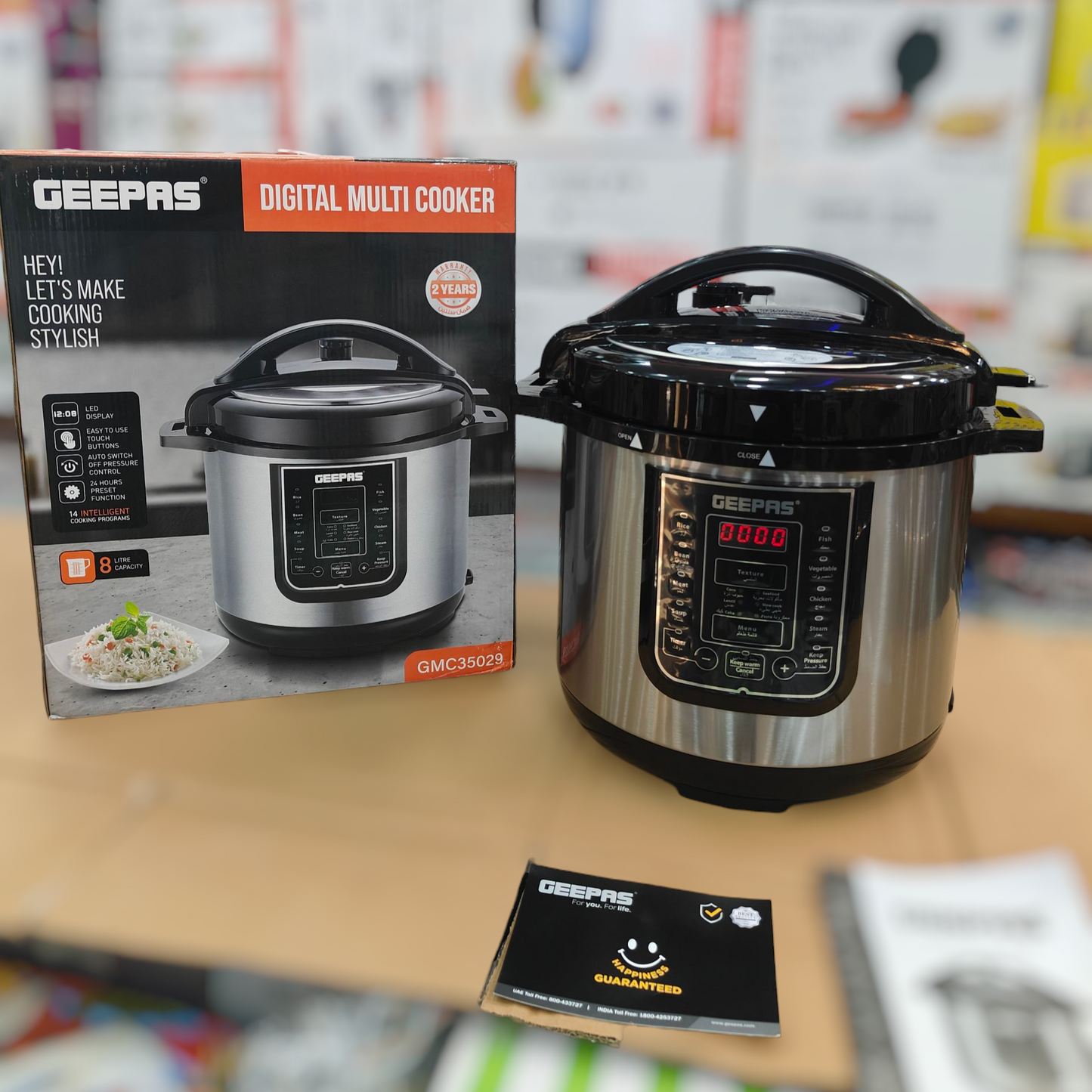 Original Geepas Pressure cooker 8L