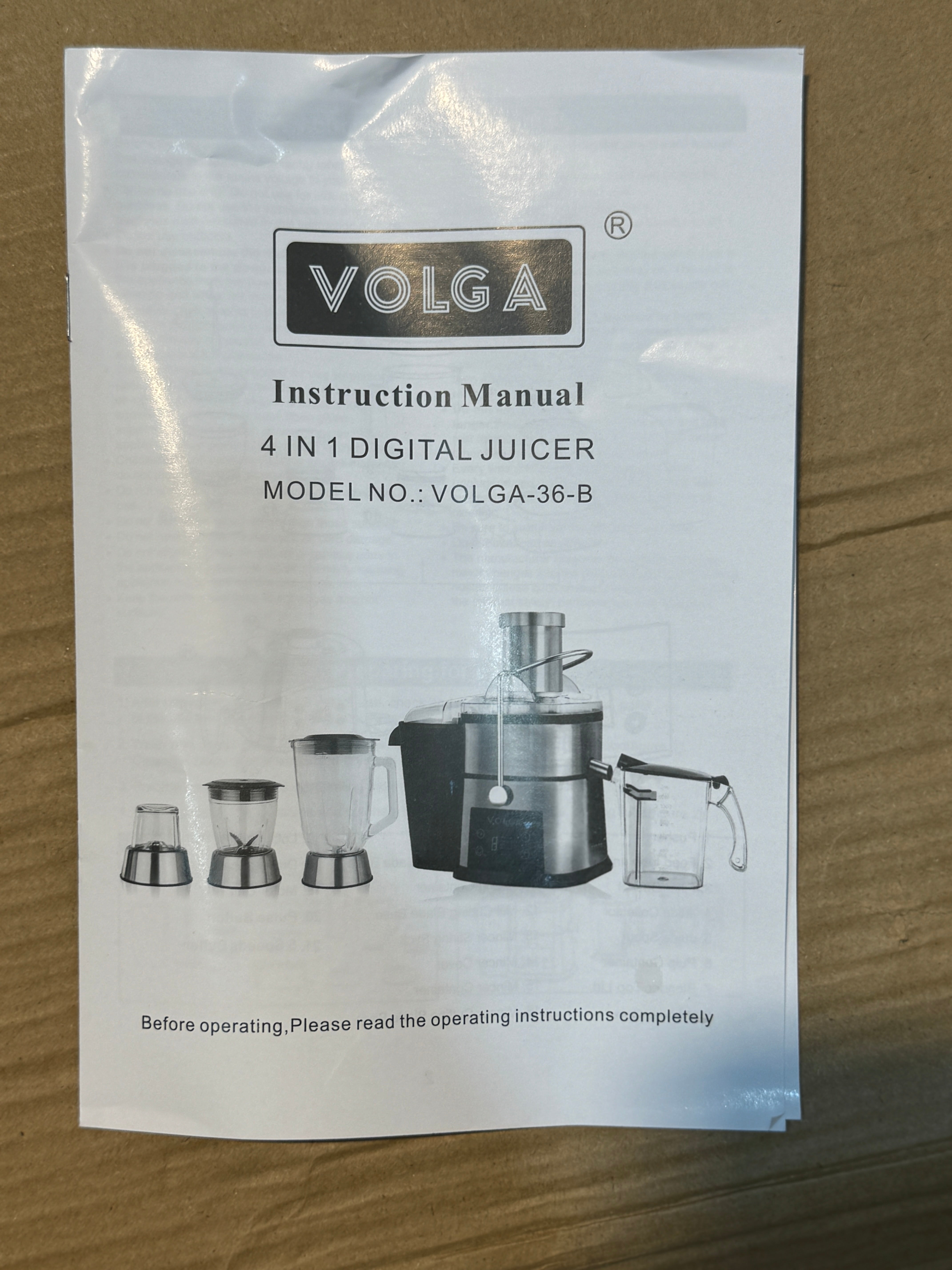 VOLGA 4in1 Juicer Blender