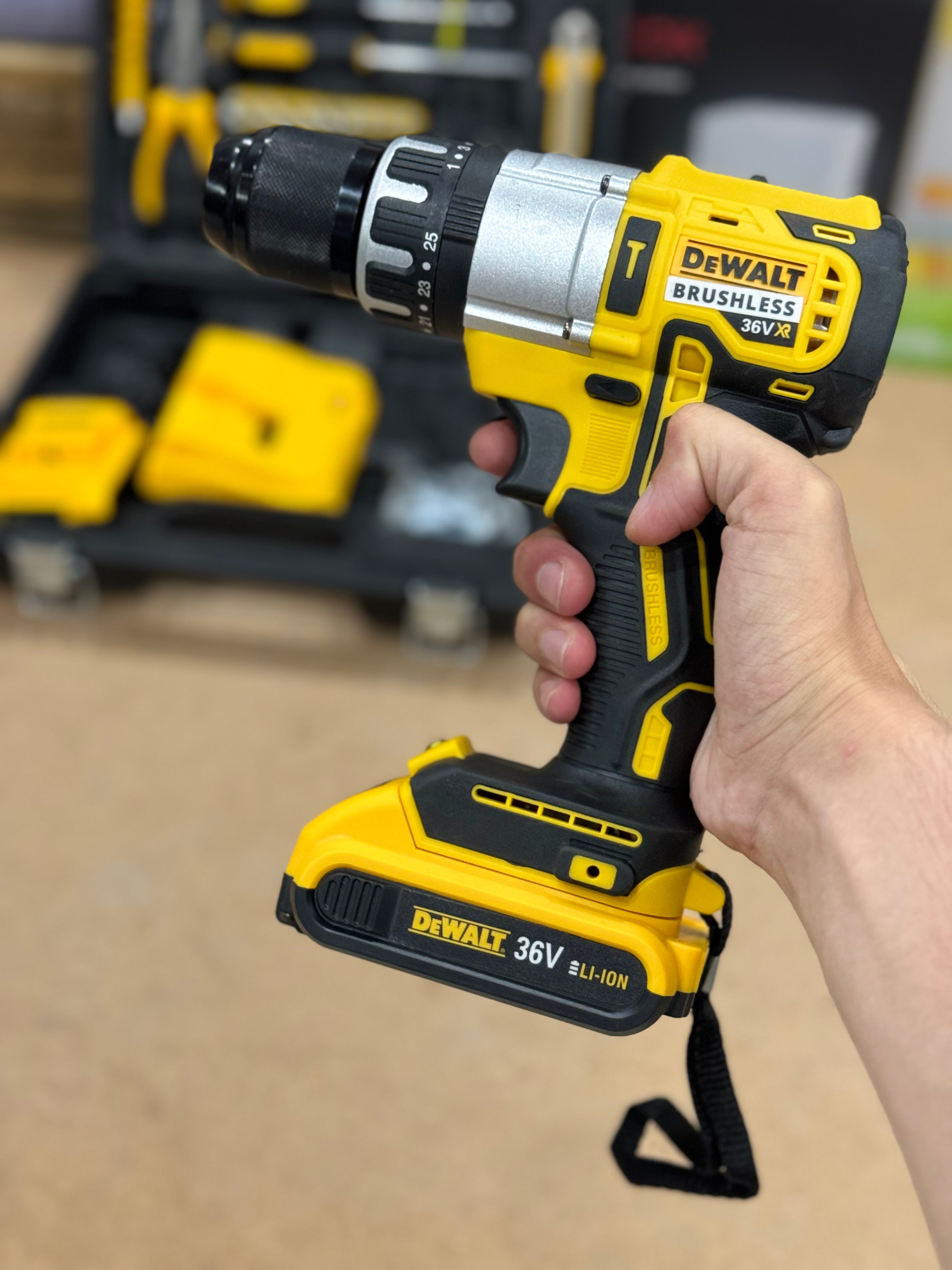 DeWALT Drill set 36V brushless model