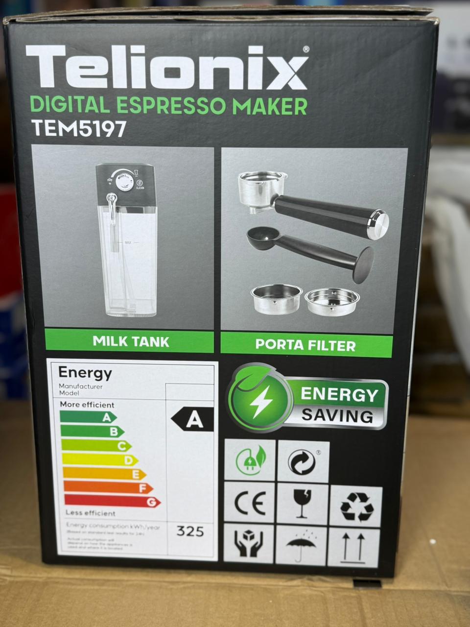 Telionix Digital espresso maker TEM5197