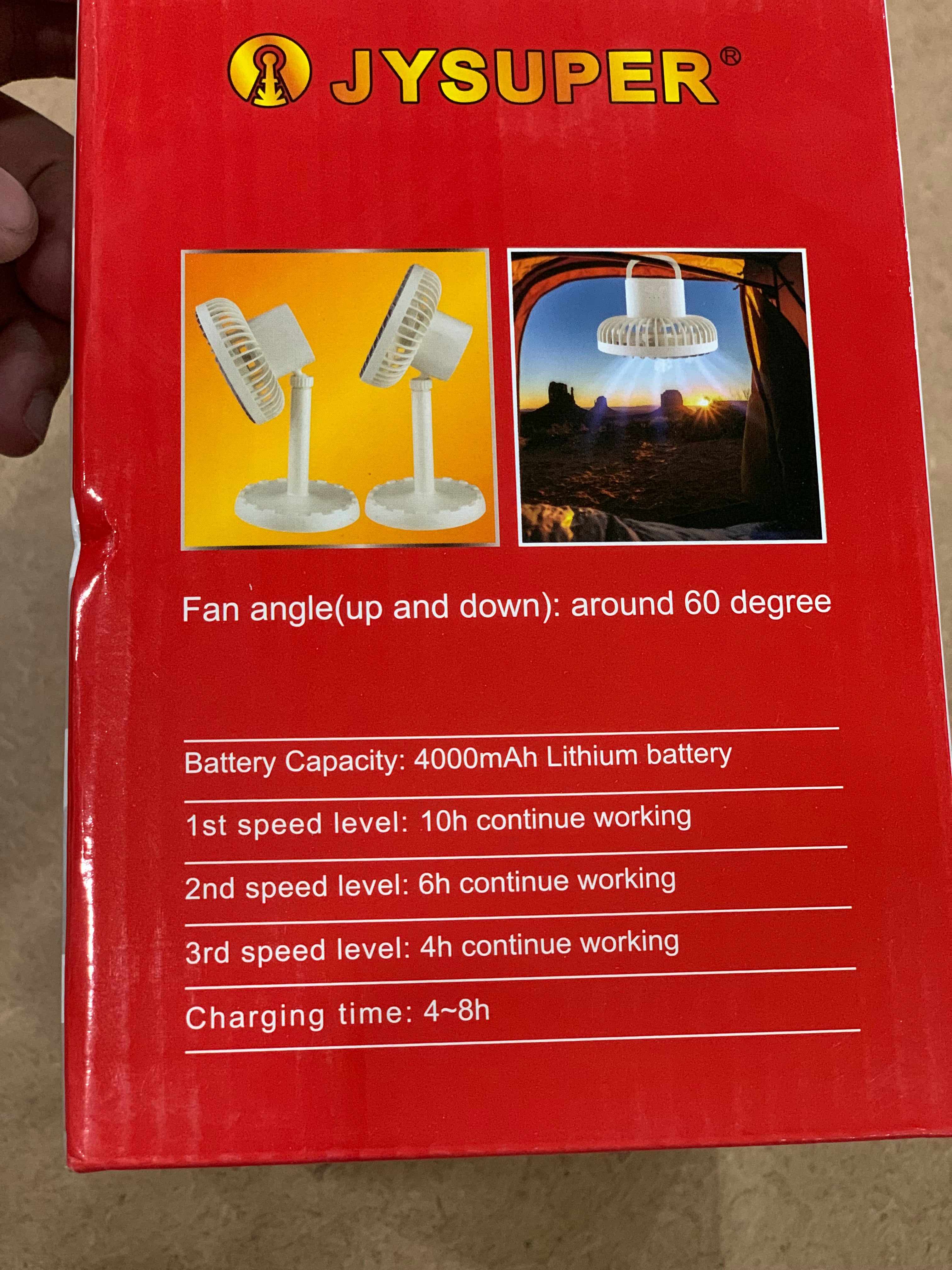 Mini Rechargeable fan