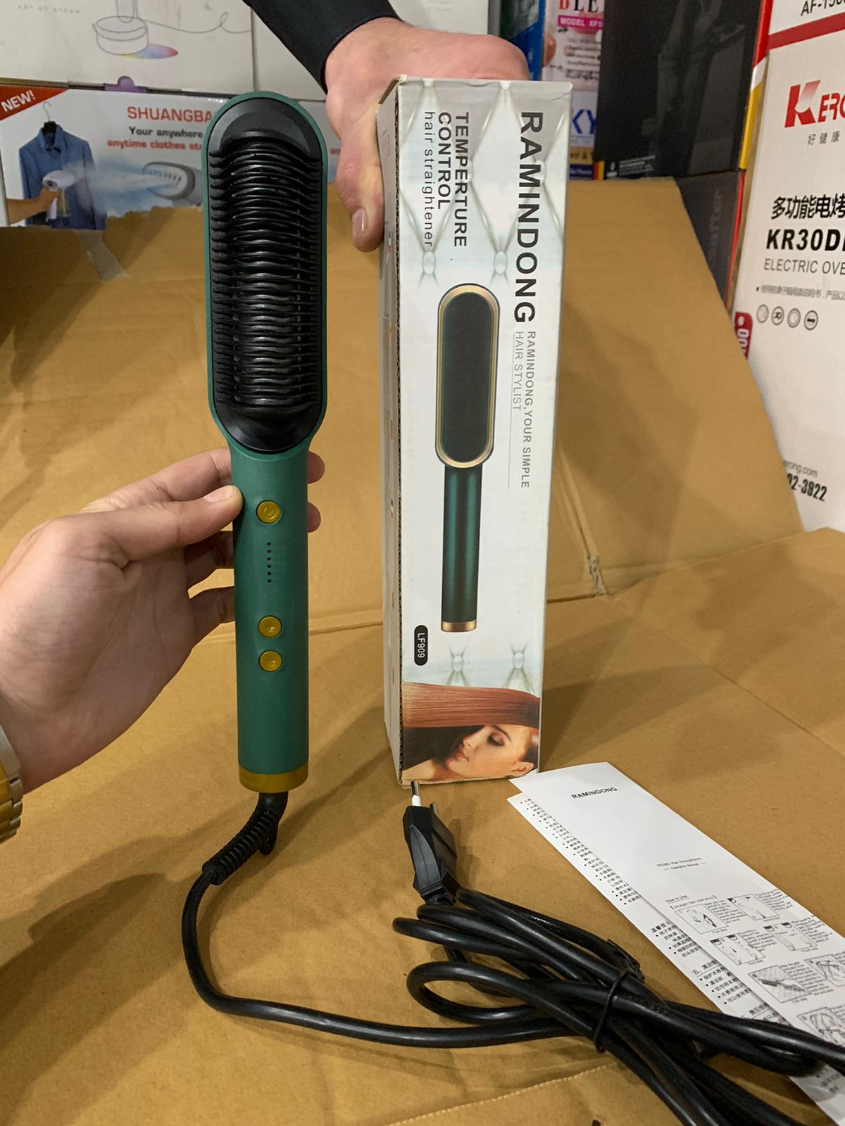 Remingdong electric hair brush straightener