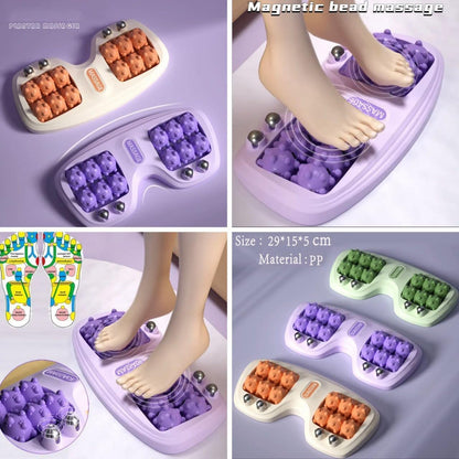 Dual Foot Massager Roller | Plantar Fasciitis Relief | Heel, Muscle & Foot Pain Relief | Stress Reduction | Magnetic Therapy