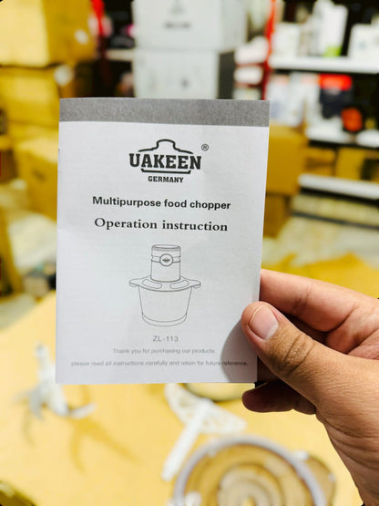 Uakeen Digital 3L Glass Chopper ZL-113