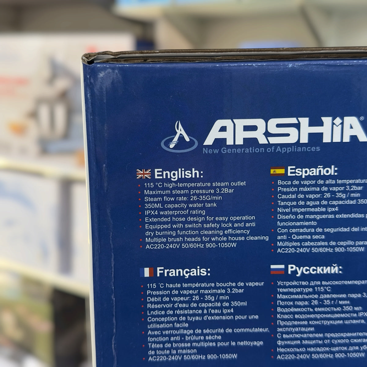ARSHIA 9-in-1 Handheld Steam Cleaner - Multi-Surface Chemical-Free Steam Cleaning Kit