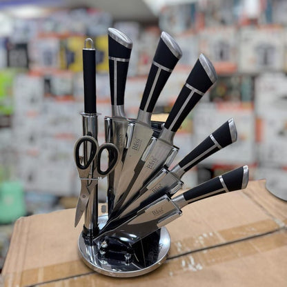 Bass 8pcs kitchen knife set [ Random color]