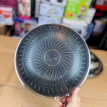 lot imported lesser coating deep fry pan 32CM food stamer
