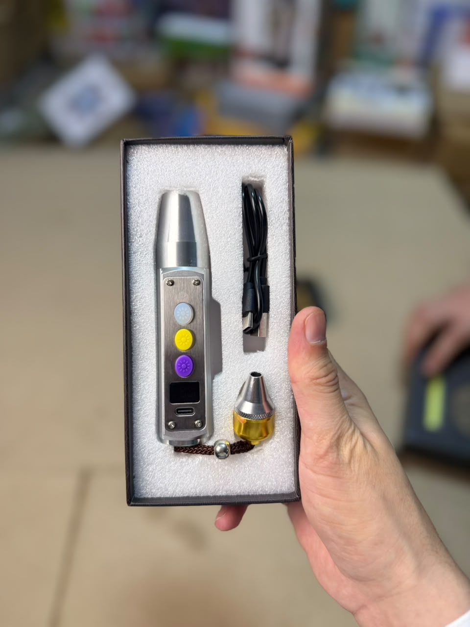 Jewelry & Jade Appraisal Flashlight - 3-Light Rechargeable Pen Torch with Stepless Dimming