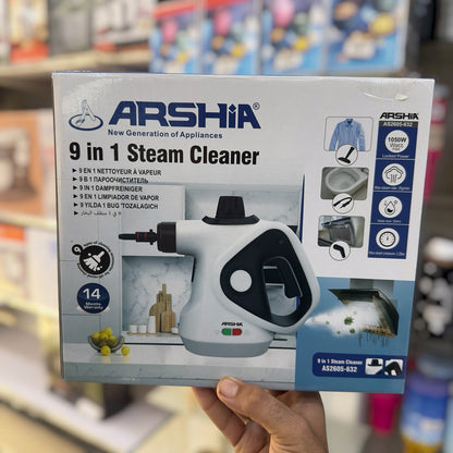 ARSHIA 9-in-1 Handheld Steam Cleaner - Multi-Surface Chemical-Free Steam Cleaning Kit