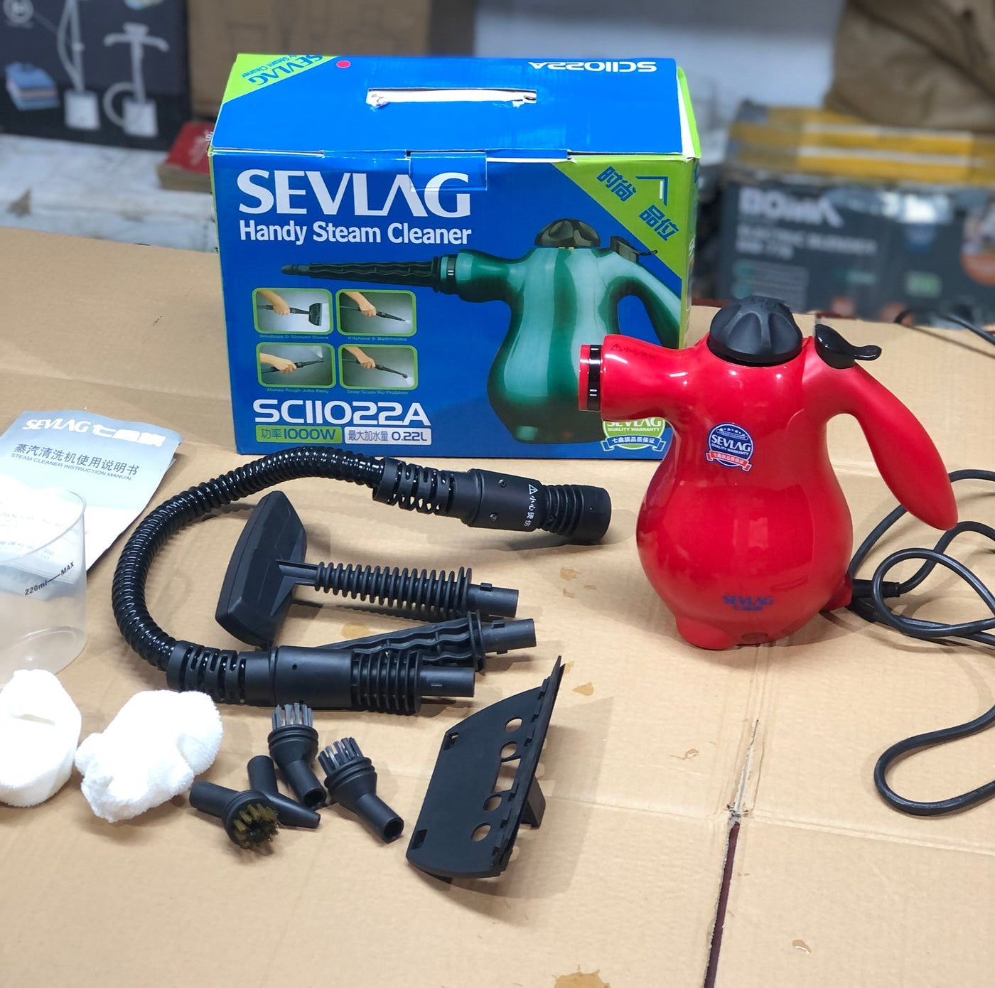 Multi-Purpose 9 in 1 Handheld Pressurized Steam Cleaner