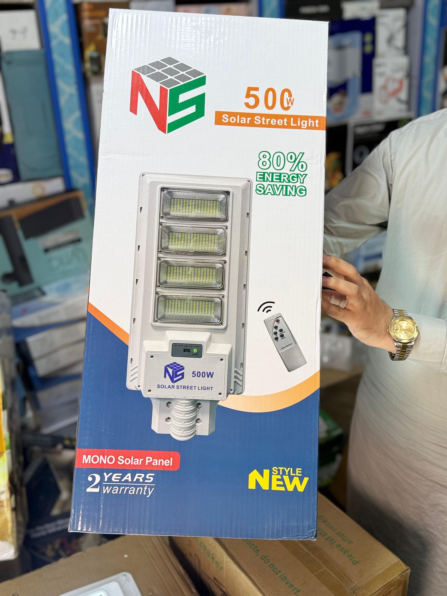 Rechargeable Solar street light 400w & 500w