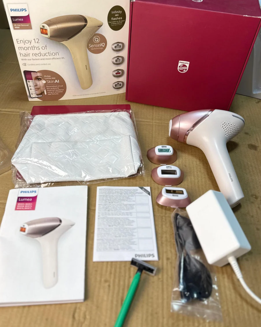 Philips Lumea IPL 9900 Series Hair Removal Device (SenseIQ Technology)