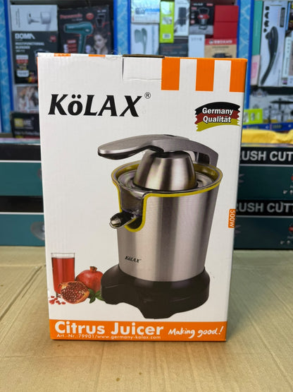 KOLAX Electric Citrus Juicer - Stainless Steel Press Juicer for Orange, Lemon & Pomegranate