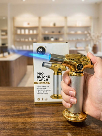 901 Sign Pro Butane Torch - Refillable Adjustable Flame Torch