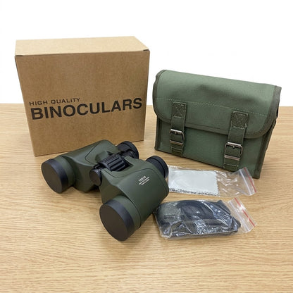 High Quality 16x30 Binoculars - Army Green with Carry Pouch, Neck Strap & Cleaning Cloth