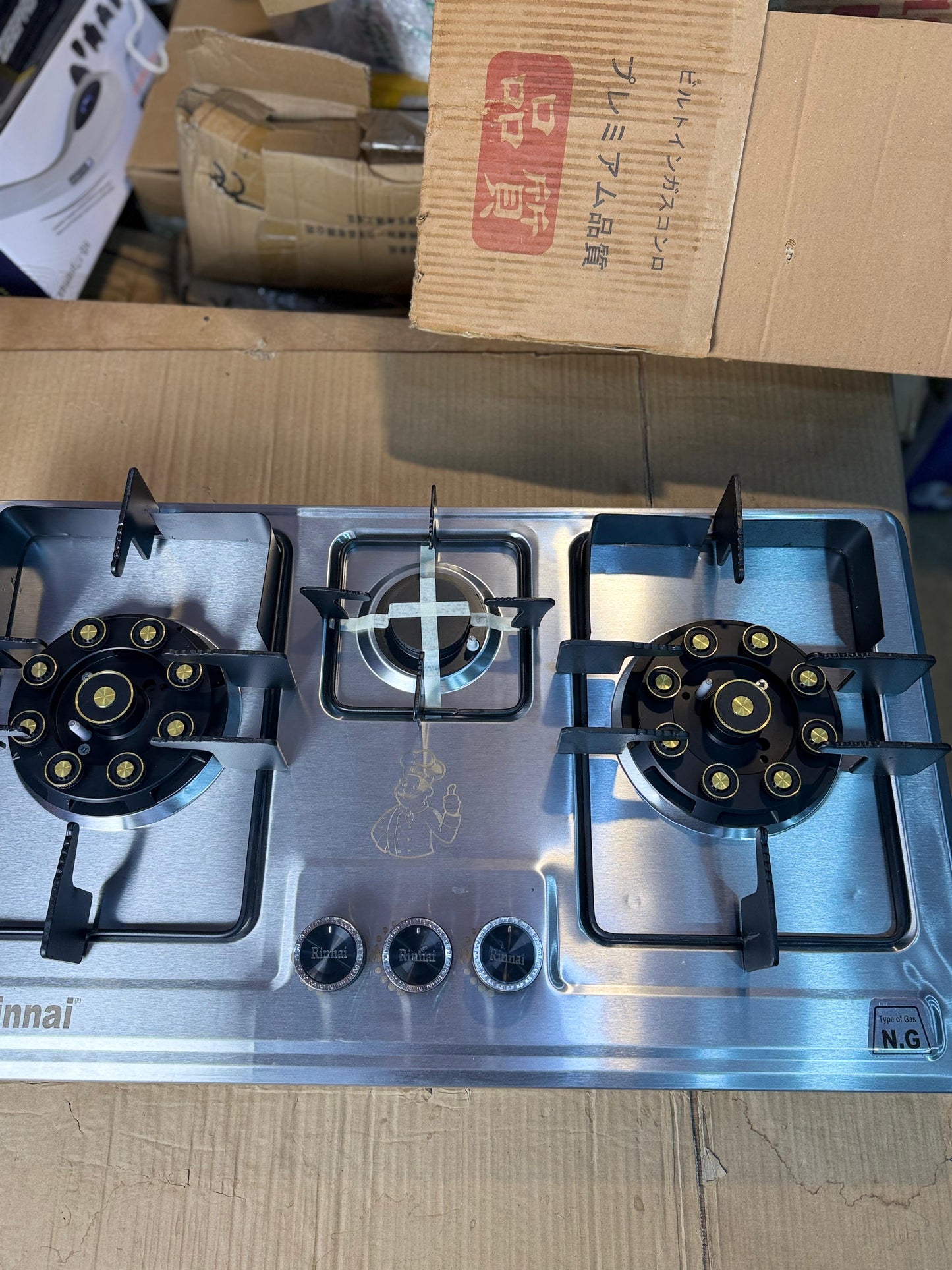 Rinnai 3 burner stainless steel Gas Stove