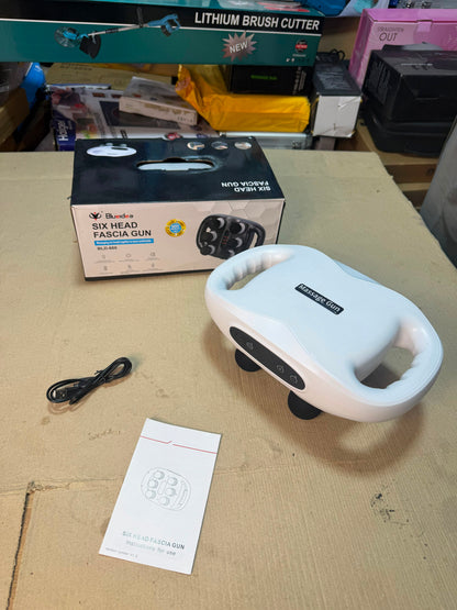 Blueidea Six Head Fascia Gun BLD-465 - USB Rechargeable Massage Device
