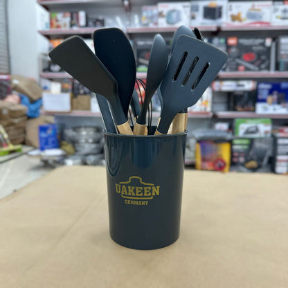 Uakeen 12pcs Silicone Kitchen Spoon Set VK-76