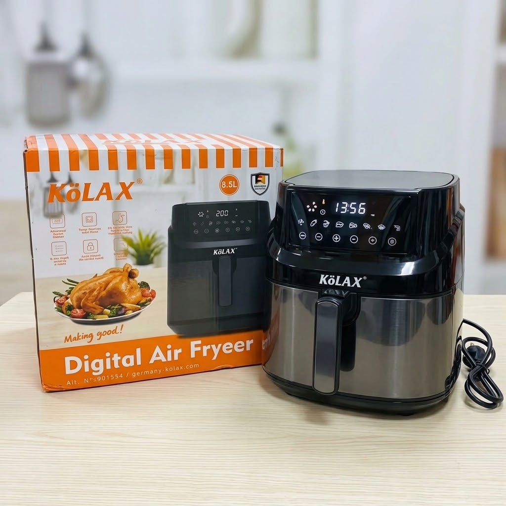 KOLAX Digital Air Fryer 8.5L - Germany Origin Brand, 6 Cooking Presets