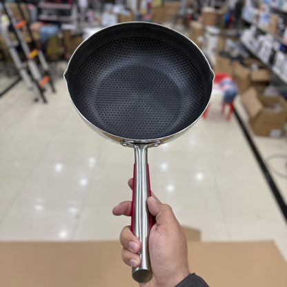 Premium Honeycomb Non-Stick Stainless Steel Frying Pan - 24cm, 26cm, 28cm, 30cm