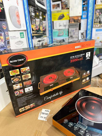 Silver curst Infrared Electric stove total 7000w .single 3500w