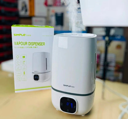 SimpleTaste 4L Ultrasonic Cool Humidifier Aroma Essential Oil Diffuser with LCD Display, 3 Mist Level Control, Timer Setting, and 7 Colors LED Light Whisper-Quiet, 171730CM