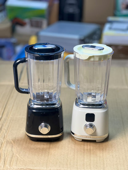 Retro Series Countertop Blender - Large Jar, Stainless Steel Blades, Black & Cream