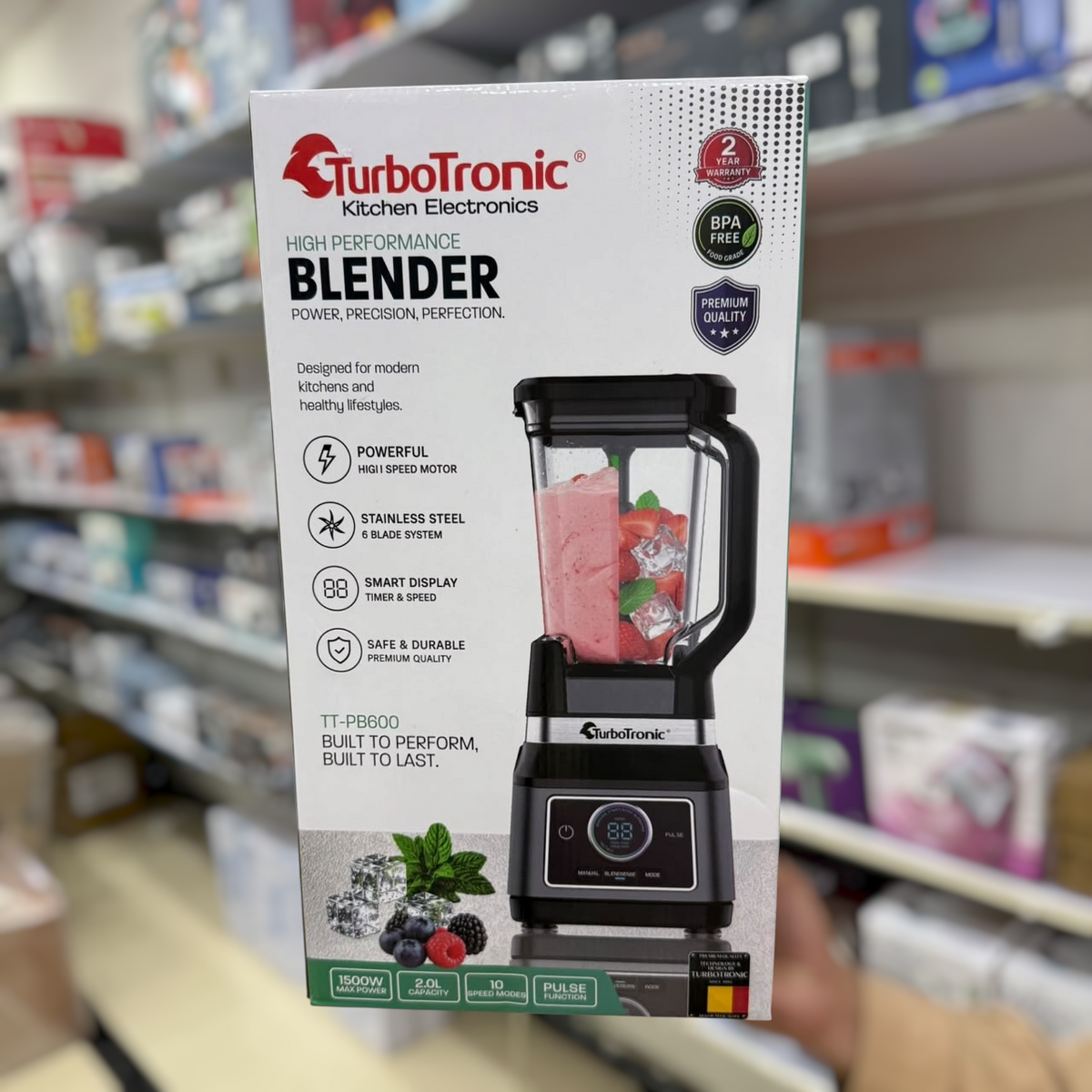 TurboTronic Kitchen System - Food Factory (TT-PB800) &amp; Blender (TT-PB600)