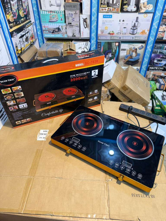 Silver curst Infrared Electric stove total 7000w .single 3500w