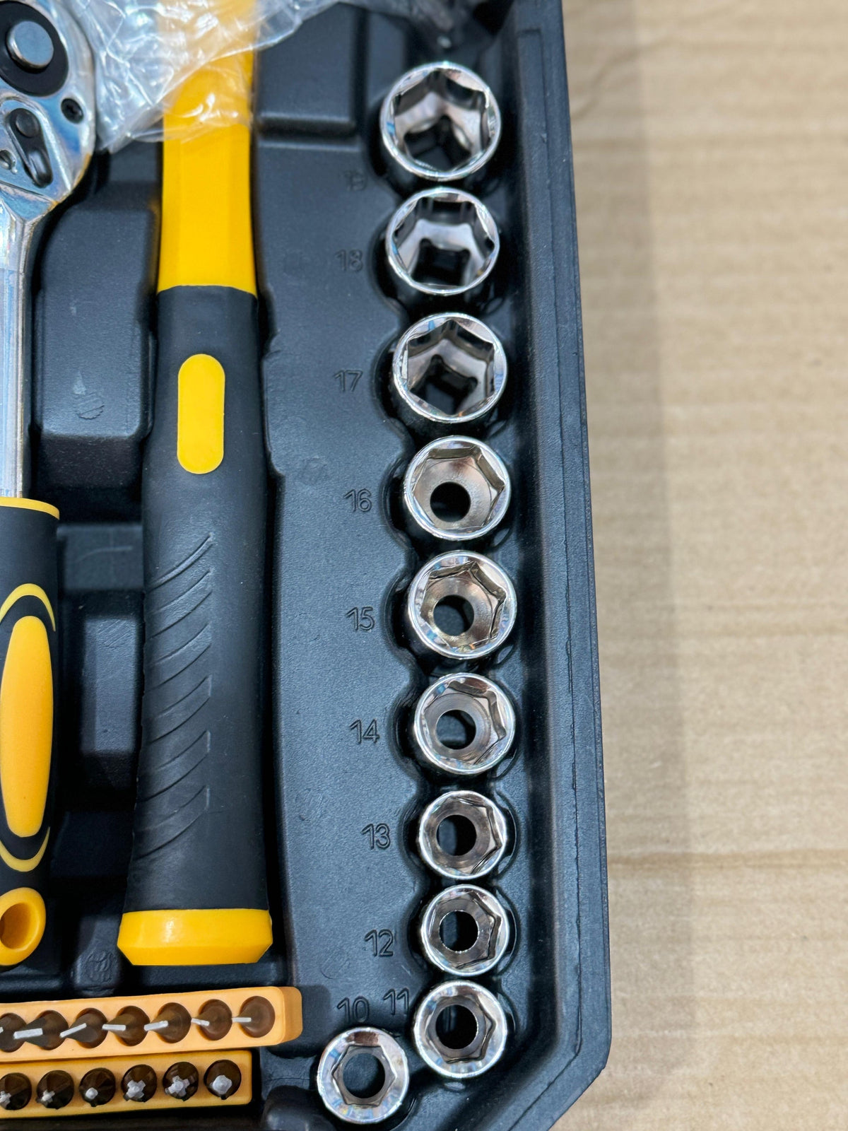Complete Household Tool Kit Set - Socket, Wrench, Screwdriver &amp; Hardware Tool Box