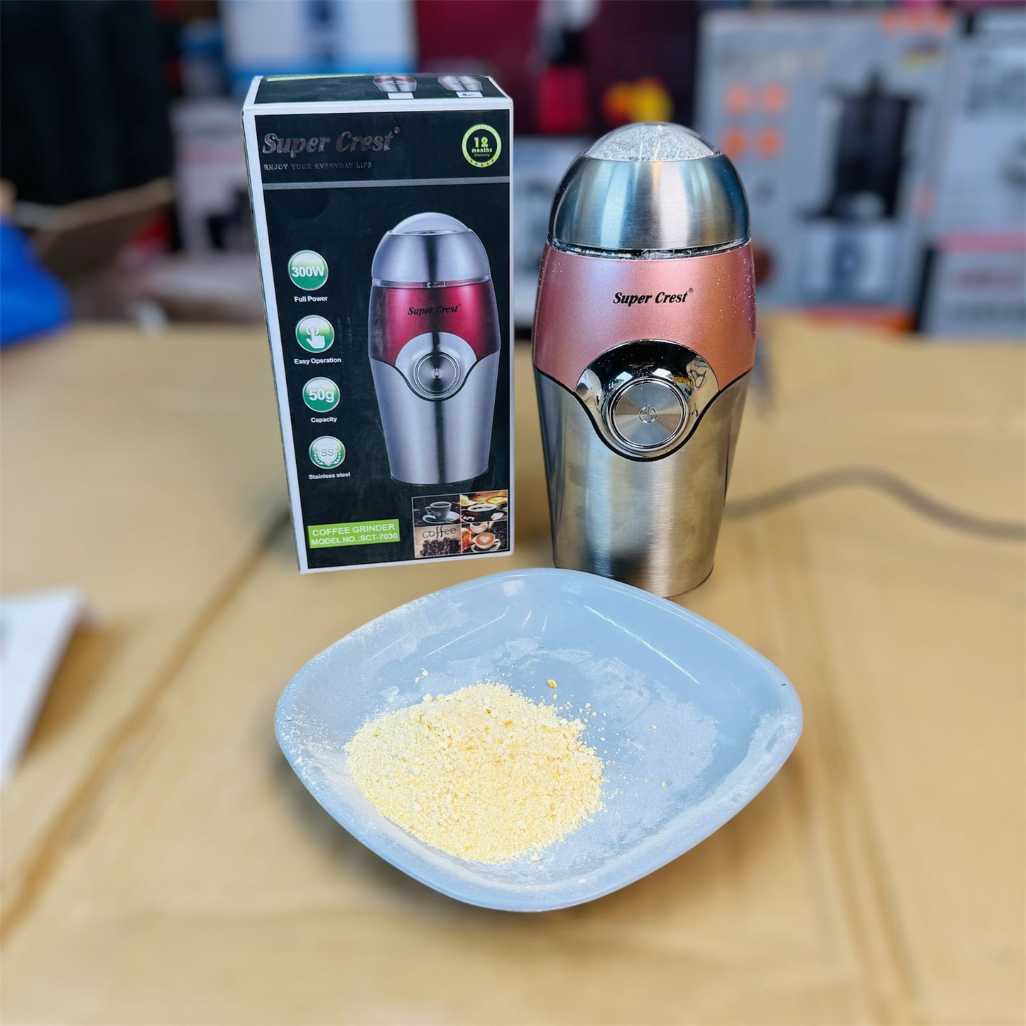 super crest germany stainless steel 50g spice grinder ( masala grinder)