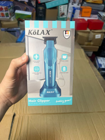 KOLAX Professional Hair Clipper - Cordless T-Blade Trimmer with Charging Stand