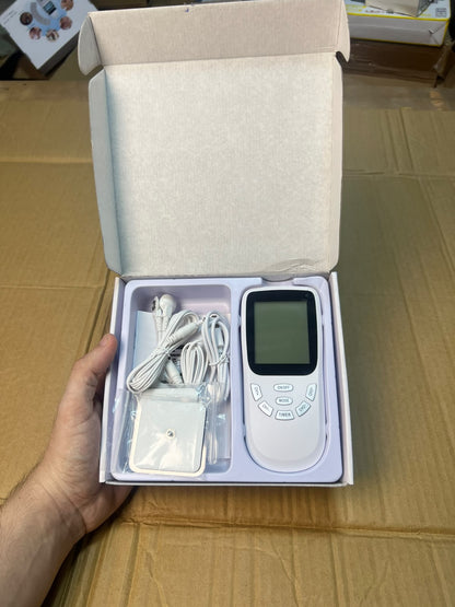 Digital TENS Muscle Stimulator Massager MH-1038 - Rechargeable Pulse Massager with LCD
