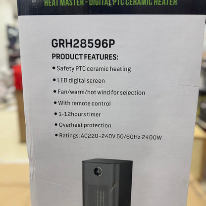Geepas Heat Master Digital PTC Ceramic Heater 28596