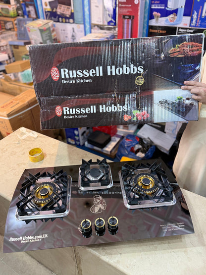 Russell Hobbs 3 burner Stainless steel Gas Stove