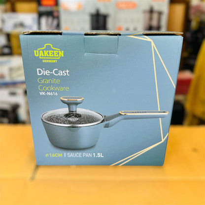 Uakeen Induction Die-Cast Granite Saucepan 16cm VK-N616