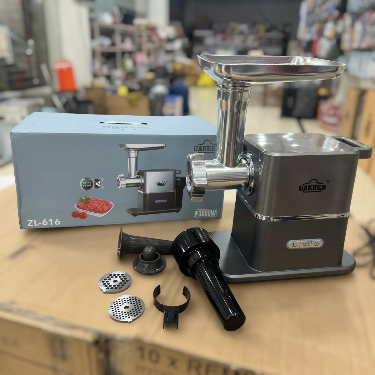 Uakeen ZL-616 Heavy Duty Electric Meat Grinder & Mincer - 3000W