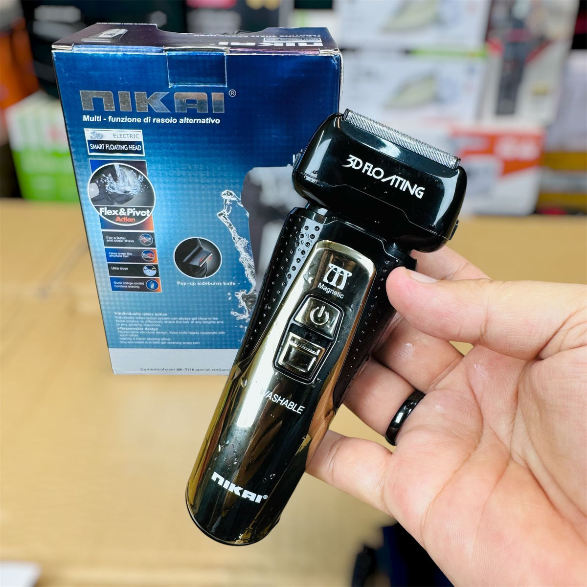 Nikai 3D washable shaver price in Pakistan