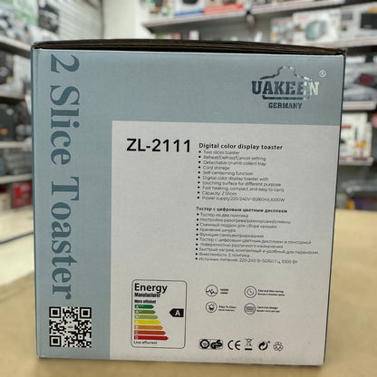 Uakeen Digital Color Display Toaster ZL-2111