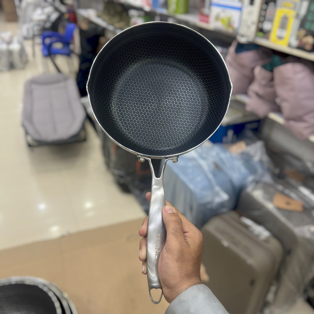 Premium Honeycomb Non-Stick Stainless Steel Frying Pan - 24cm, 26cm, 28cm, 30cm