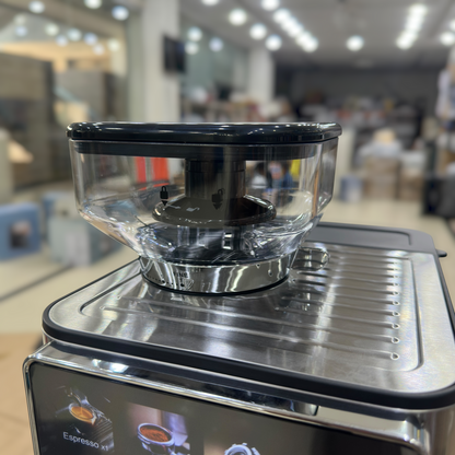 UAKEEN 1350W Espresso Coffee Machine with Built-In Grinder & LED Touch Screen (Model ZL-1509)