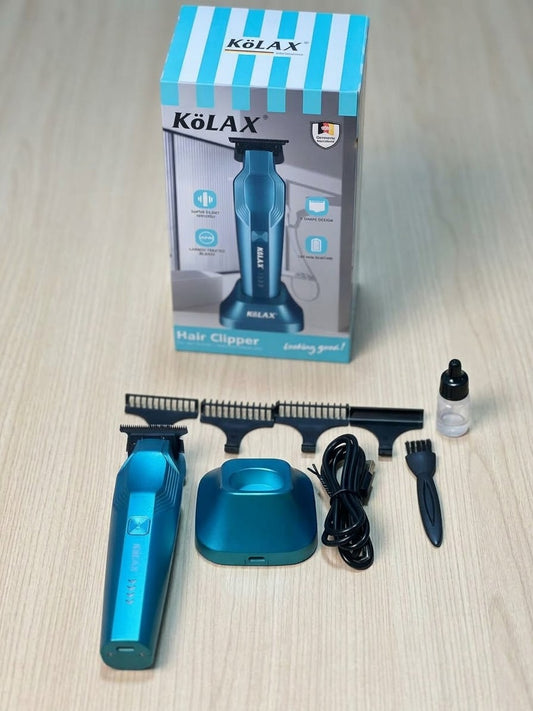 KOLAX Professional Hair Clipper - Cordless T-Blade Trimmer with Charging Stand