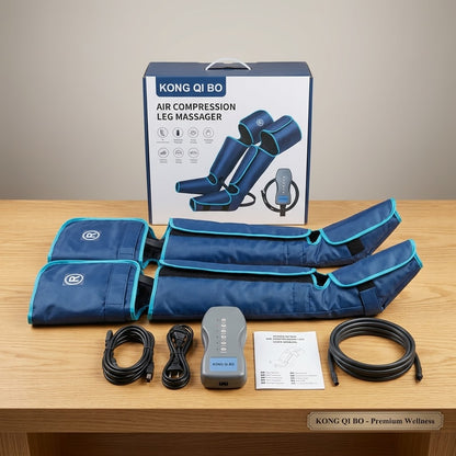 KONG QI BO Air Compression Leg Massager - Dual Leg Sleeves with Controller