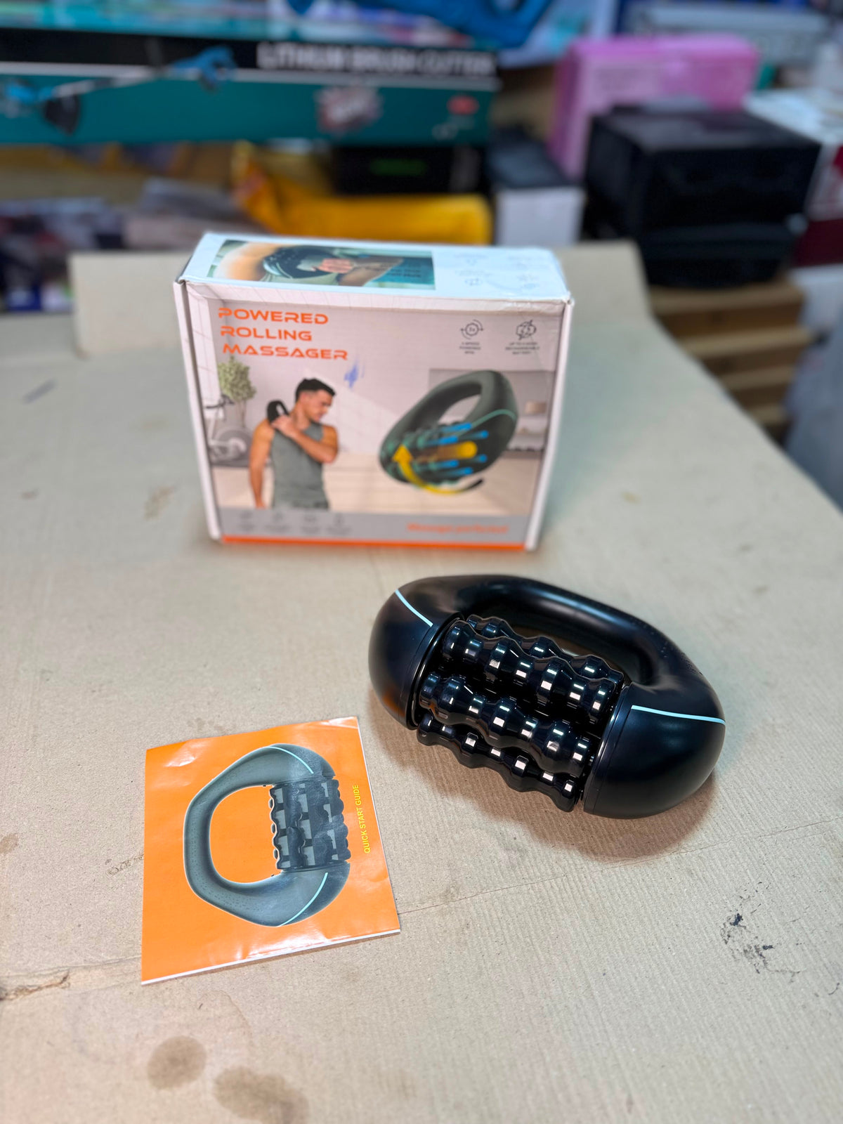 Powered Rolling Massager - USB Rechargeable Deep Tissue Roller
