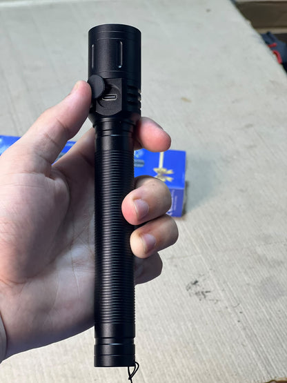 COBA Powerful LED Flashlight CB-2502-1 - 10000mAh, Type-C Rechargeable, 3000m Range