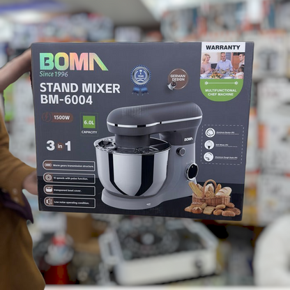 Boma 3 in 1 Stand Mixer 6L BM-6004
