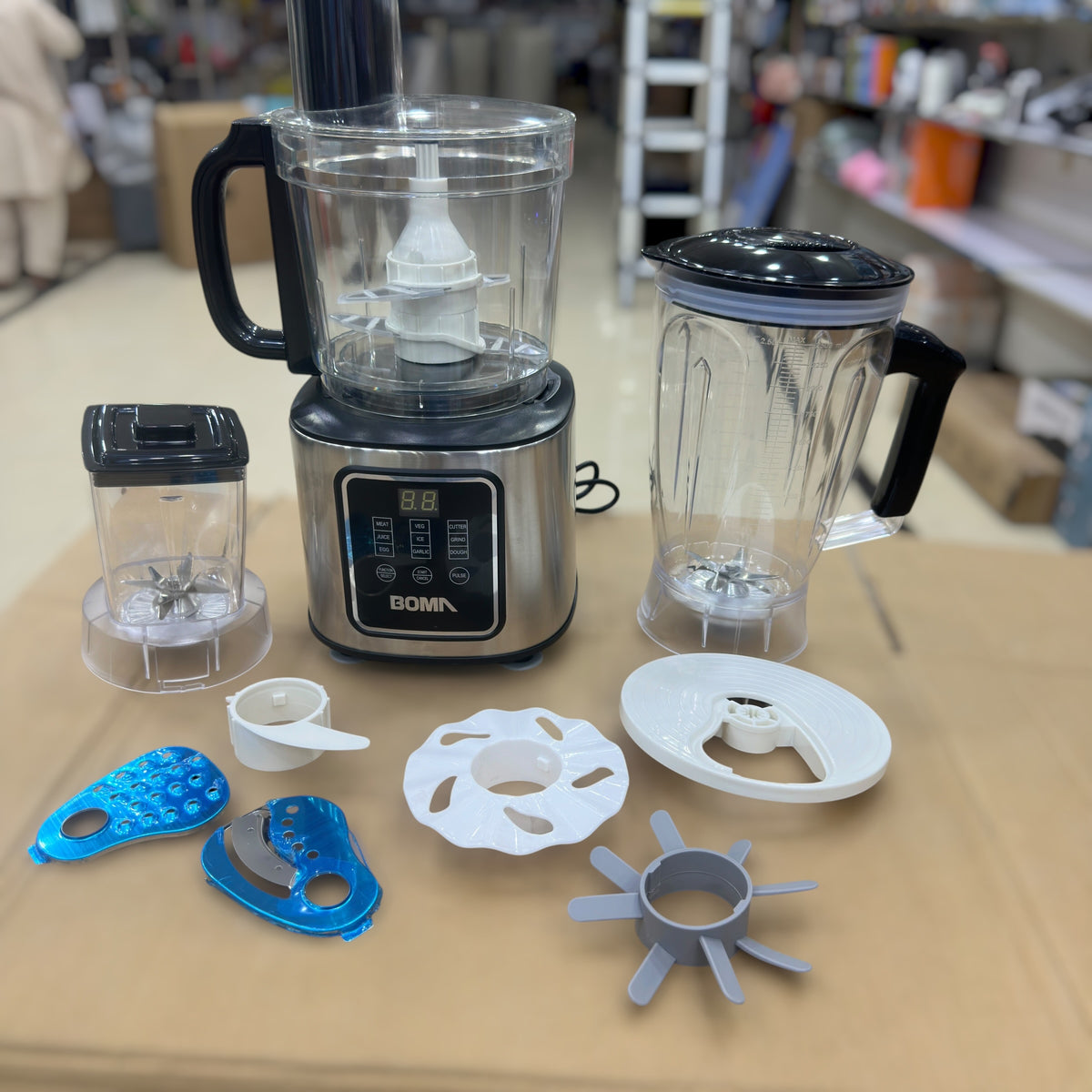 BOMA BM-765 Electric Blender - 9-in-1, 1000W, Touchscreen, Multi-Function Food Mixer