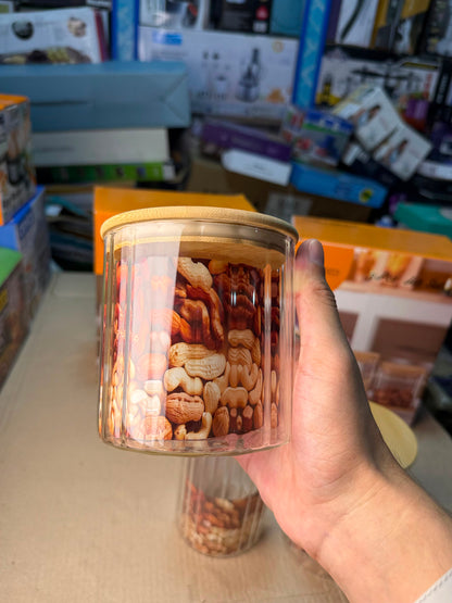 WELLDECO 3Pcs Glass Jar Set