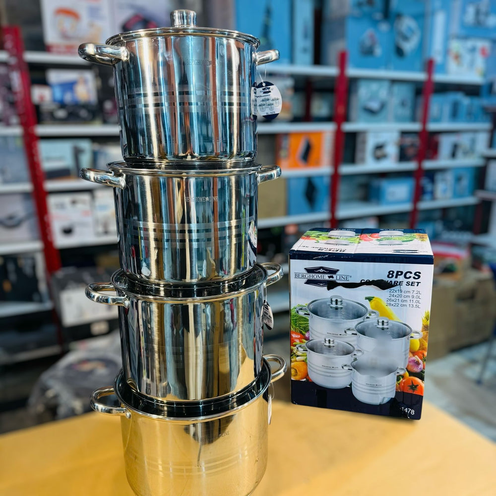 Berghome 8pcs Stainless Steel Cookware Set BL-1478