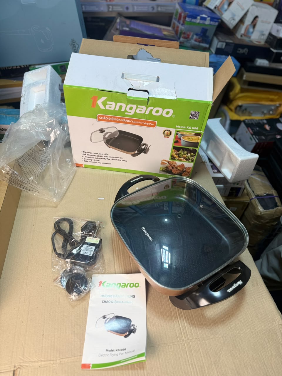 Kangaroo Electric Frying Pan KG-666